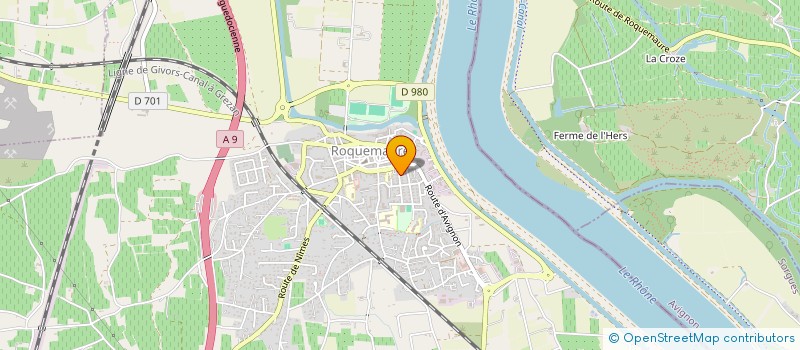 localisation de l'entreprise SCI LA MERICA  ROQUEMAURE