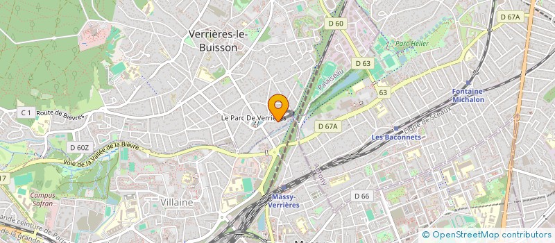 localisation de l'entreprise SCI LA MERIDIENNE à VERRIERES-LE-BUISSON