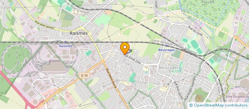 localisation de l'entreprise SCI LA MERISERAIE  BEUVRAGES