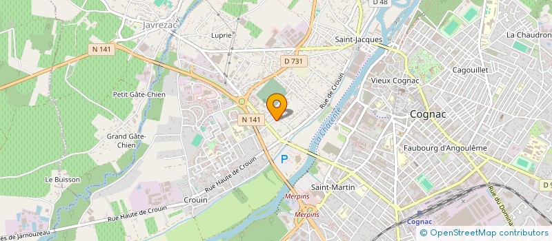 localisation de l'entreprise SCI LA MEROISE à COGNAC