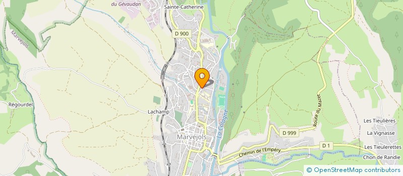 localisation de l'entreprise SCI LA MESANGE  MARVEJOLS