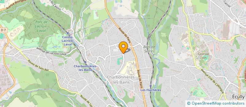 localisation de l'entreprise SCI LA MESANGE  CHARBONNIERES-LES-BAINS