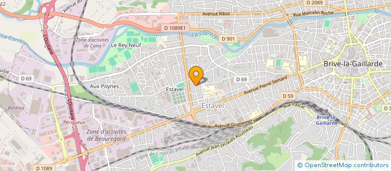 localisation de l'entreprise SCI LA MESANGE  BRIVE-LA-GAILLARDE