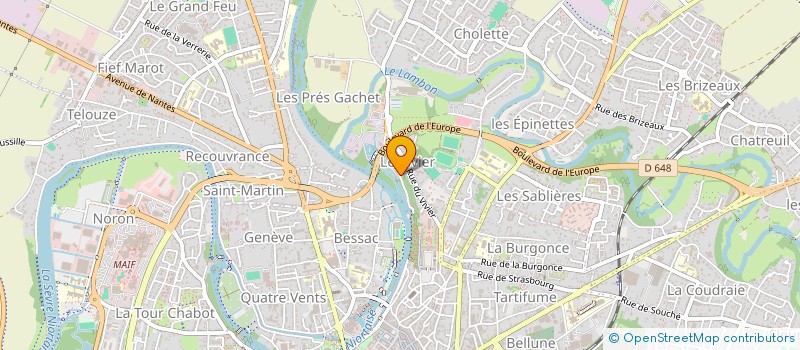 localisation de l'entreprise SCI LA MESANGE BLEU  NIORT