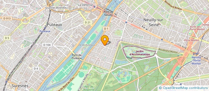 localisation de l'entreprise SCI LA MESCAVAISA à NEUILLY-SUR-SEINE