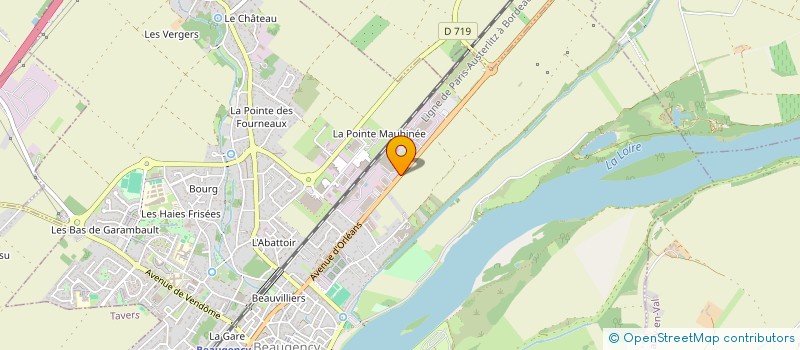 localisation de l'entreprise SCI LA METAIRIE  BEAUGENCY
