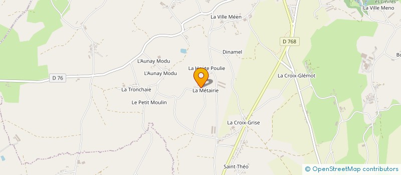 localisation de l'entreprise SCI LA METAIRIE  PLOUGUENAST-LANGAST