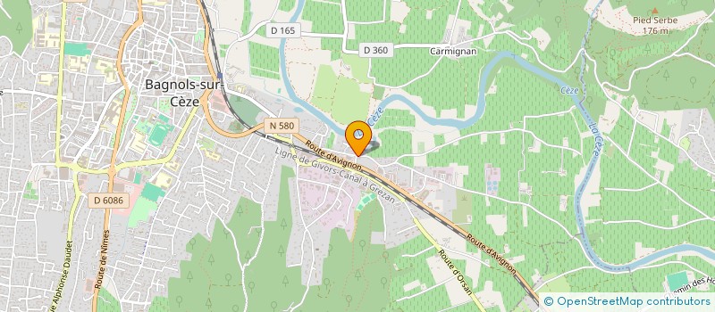 localisation de l'entreprise SCI LA METAIRIE  BAGNOLS-SUR-CEZE