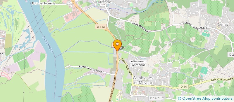 localisation de l'entreprise SCI LA METAIRIE  CAMBLANES ET MEYNAC