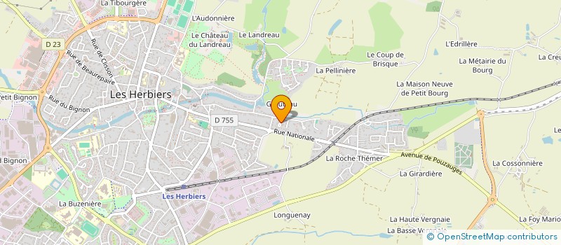 localisation de l'entreprise SCI LA METAIRIE à LES HERBIERS