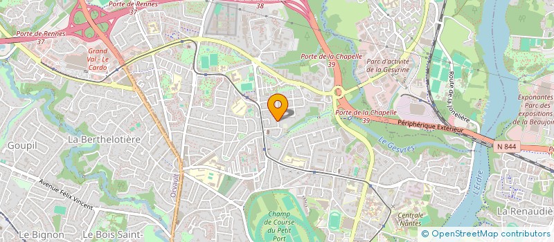 localisation de l'entreprise SCI LA METAIRIE  NANTES