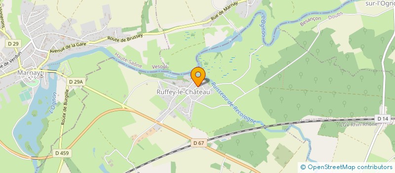 localisation de l'entreprise SCI LA METALLO  RUFFEY-LE-CHATEAU