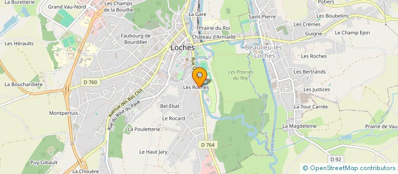 localisation de l'entreprise SCI LA METHODE  LOCHES