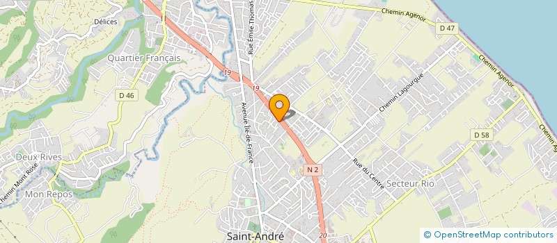 localisation de l'entreprise SCI LA METISSE à SAINT-ANDRE