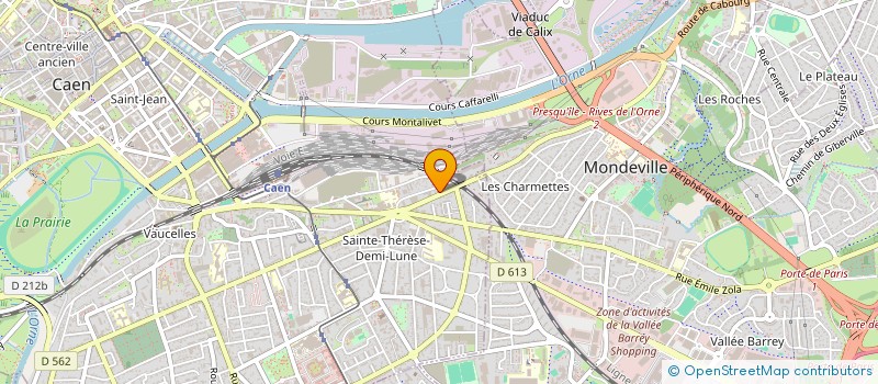 localisation de l'entreprise SCI LA METROPOLE à CAEN