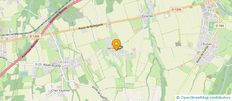 localisation de l'entreprise SCI LA MEULIERE  VIRY