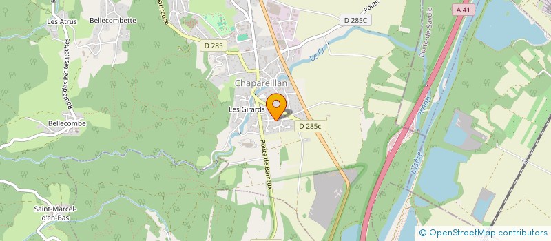 localisation de l'entreprise SCI LA MEUNIERE  CHAPAREILLAN