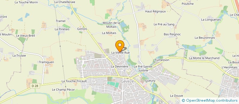 localisation de l'entreprise SCI LA MEVENNAISE  GEVEZE