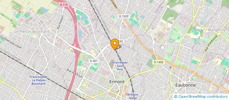 localisation de l'entreprise SCI LA MEYSSELIE à ERMONT