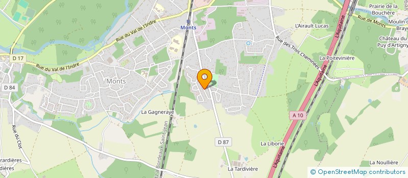 localisation de l'entreprise SCI LA MEZIERE  MONTS