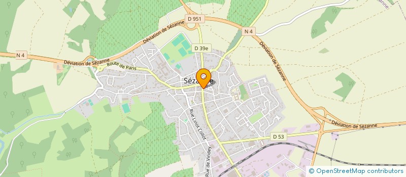 localisation de l'entreprise SCI LA MEZZANINE SEZANNE à SEZANNE
