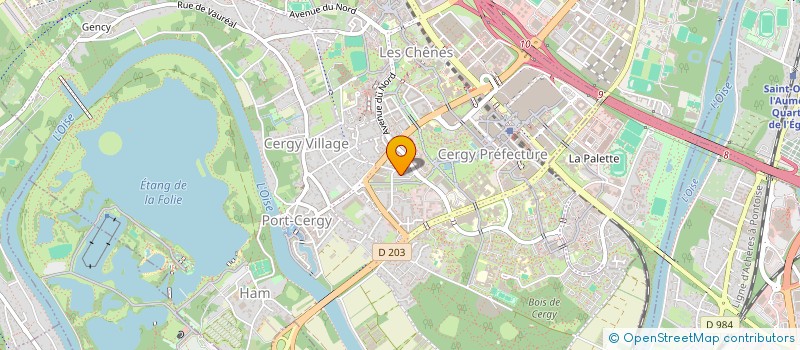 localisation de l'entreprise SCI LA MI-COTE  CERGY