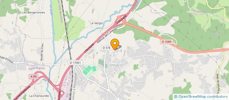 localisation de l'entreprise SCI LA MICALODIE  USSAC