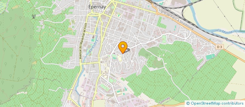 localisation de l'entreprise SCI LA MICOULE  EPERNAY