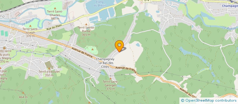 localisation de l'entreprise SCI LA MIELLERIE  CHAMPAGNEY