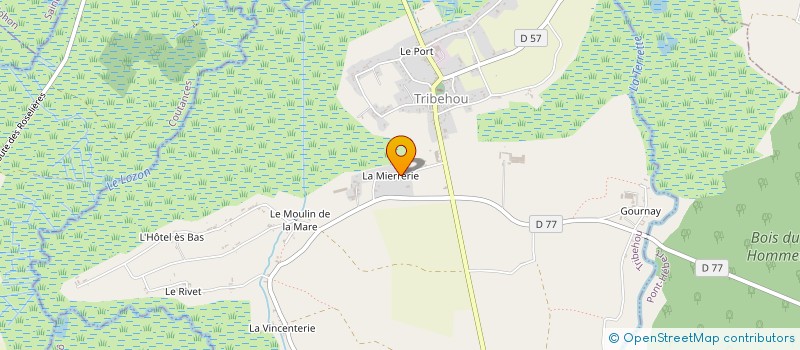 localisation de l'entreprise SCI LA MIERERIE  TRIBEHOU