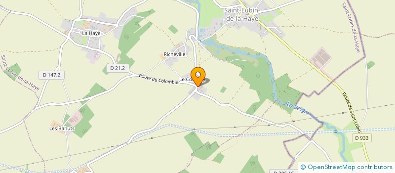 localisation de l'entreprise SCI LA MIGOULIERE à SAINT-LUBIN-DE-LA-HAYE