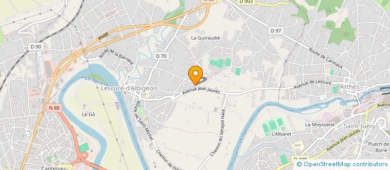 localisation de l'entreprise SCI LA MILLIASSOLE  LESCURE-D'ALBIGEOIS