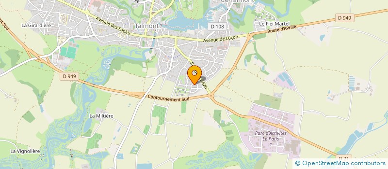 localisation de l'entreprise SCI LA MINE  TALMONT-SAINT-HILAIRE