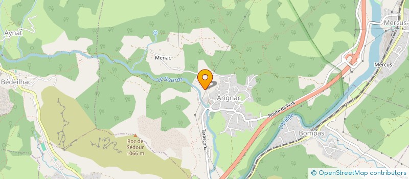 localisation de l'entreprise SCI LA MINE à ARIGNAC