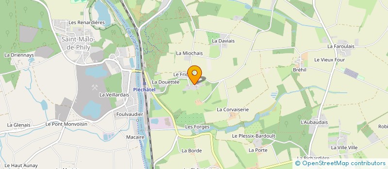 localisation de l'entreprise SCI LA MINIERE  BAIN-DE-BRETAGNE