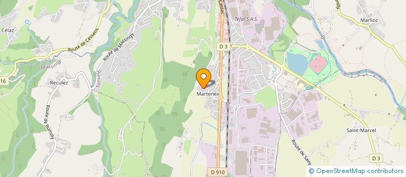 localisation de l'entreprise SCI LA MIRABELLE  RUMILLY