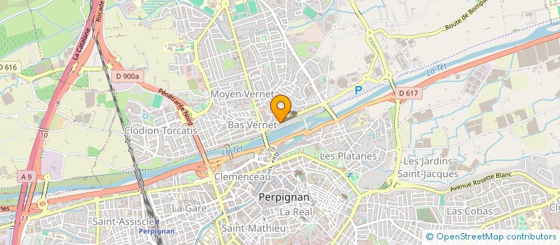 localisation de l'entreprise SCI LA MIRANDE  PERPIGNAN