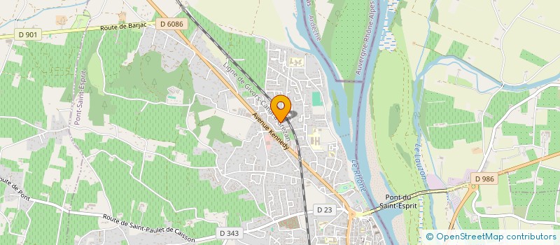 localisation de l'entreprise SCI LA MIRANDOLE  PONT-SAINT-ESPRIT