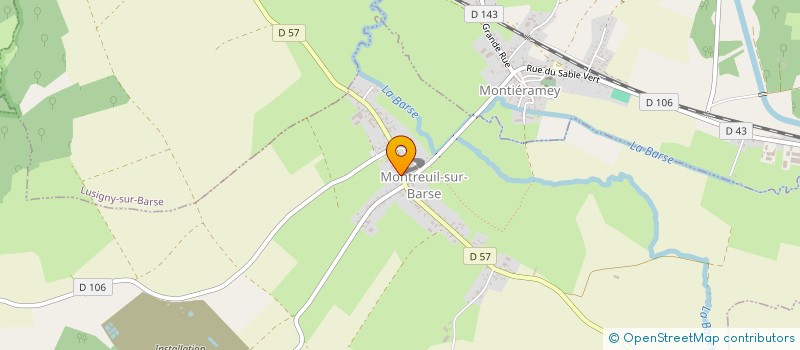 localisation de l'entreprise SCI LA MIRONNE  MONTREUIL-SUR-BARSE