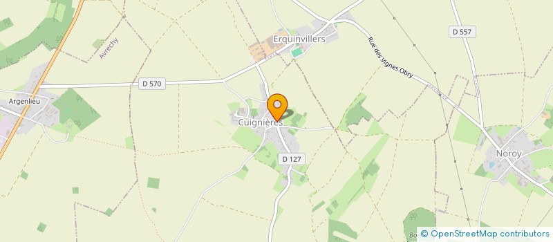 localisation de l'entreprise SCI LA MITONIERE  CUIGNIERES