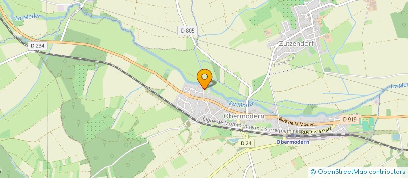 localisation de l'entreprise SCI LA MODER  OBERMODERN-ZUTZENDORF