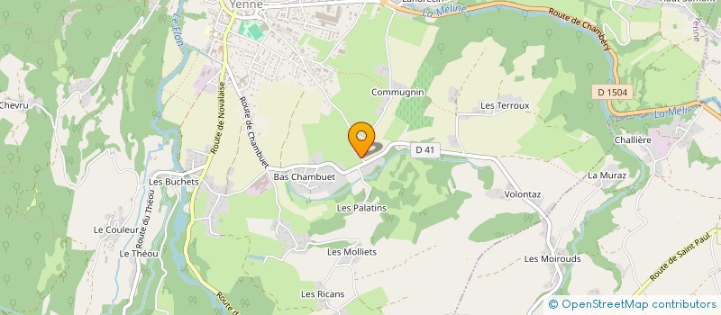 localisation de l'entreprise SCI LA MODRETTE  YENNE