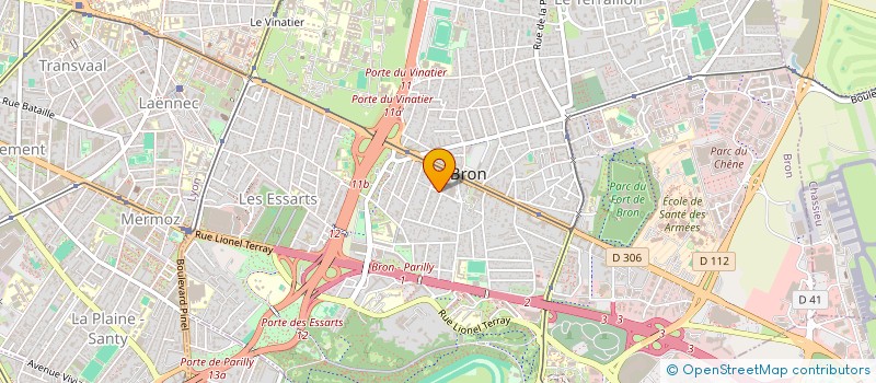 localisation de l'entreprise SCI LA MOLIERE  BRON