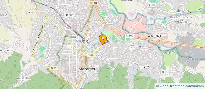 localisation de l'entreprise SCI LA MOLIERE HAUTE  MAZAMET