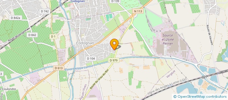 localisation de l'entreprise SCI LA MONNAIE  CODOGNAN