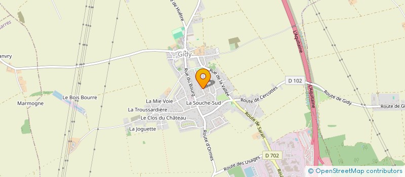 localisation de l'entreprise SCI LA MONNERIE à GIDY