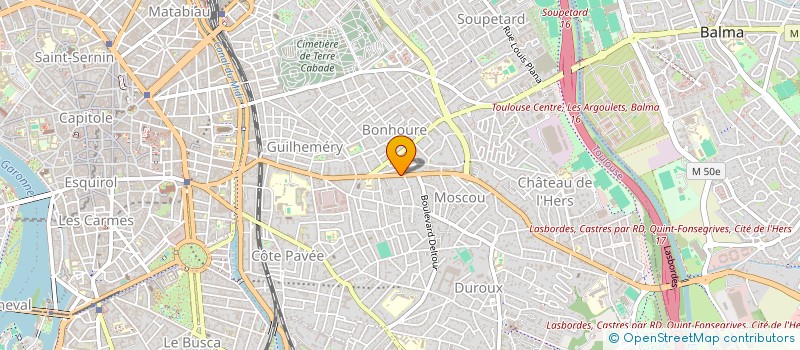 localisation de l'entreprise SCI LA MONTADE  TOULOUSE