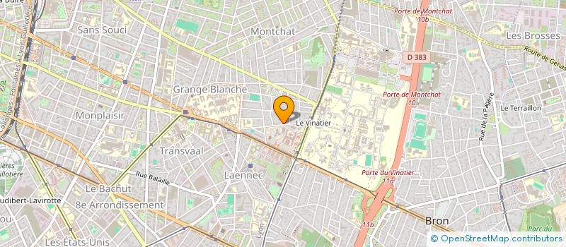 localisation de l'entreprise SCI LA MONTADE  LYON