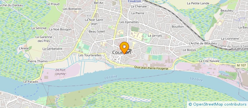 localisation de l'entreprise SCI LA MONTAGNARDE  COUERON