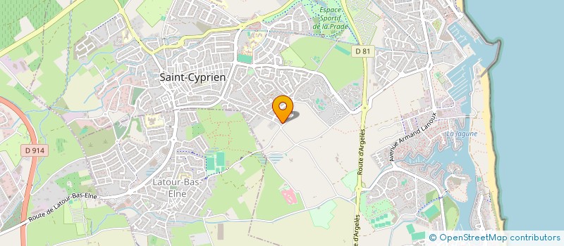 localisation de l'entreprise SCI LA MONTAGNE 1  SAINT-CYPRIEN